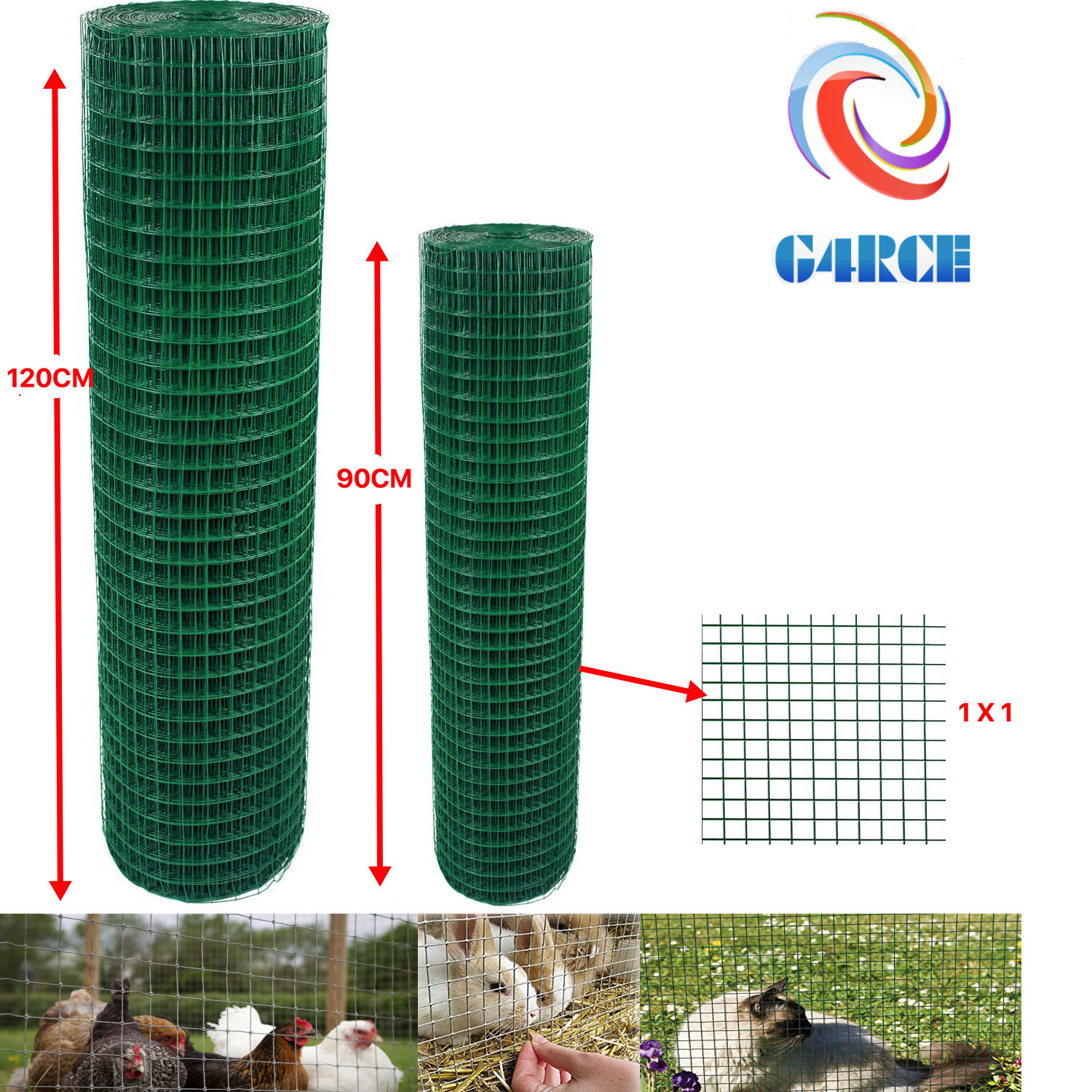Fencing Mesh Garden Green PVC Coated Galvanised Fence