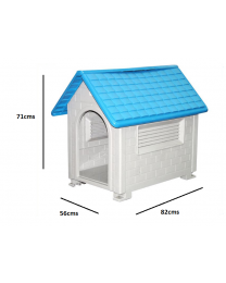 Large Waterproof Outdoor Indoor Plastic Pet Puppy Dog House Home Shelter Kennel 