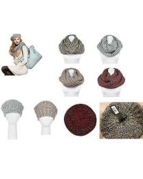 Pia Rossini Bethany Winter Beret Hat & Snood Scarf Set Neck Warmer Outdoor Wool 